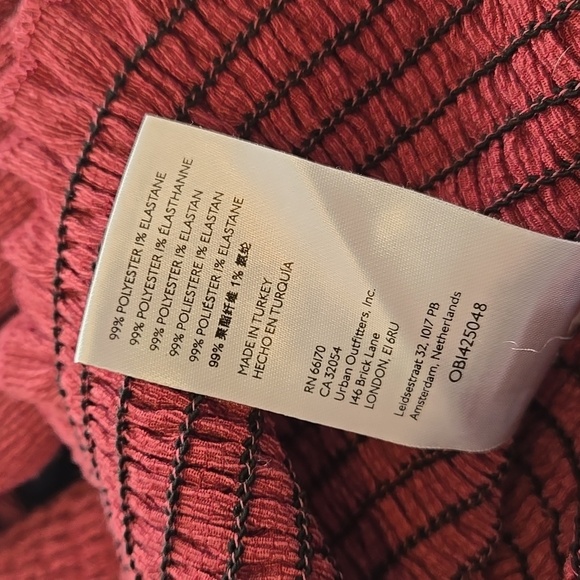 Anthropologie Muted Rose Pink Smocked Puff Sleeve Top - Picture 8 of 8